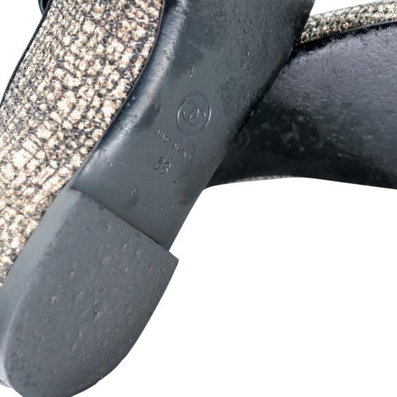Chanel Ballet Metallic 38 Monogram Cc Casual Flats CC-S0608P-0003 - Picture 11 of 11